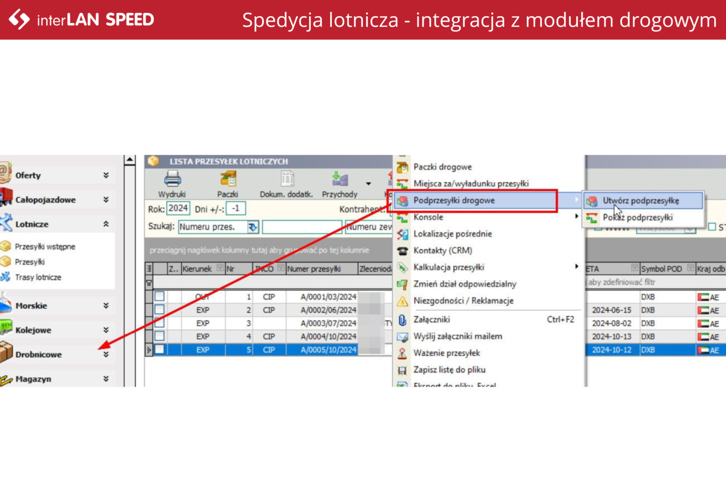 Speed Interlan Spedycja lotnicza jako jeden z kluczowych modułów interLAN SPEED | interLAN